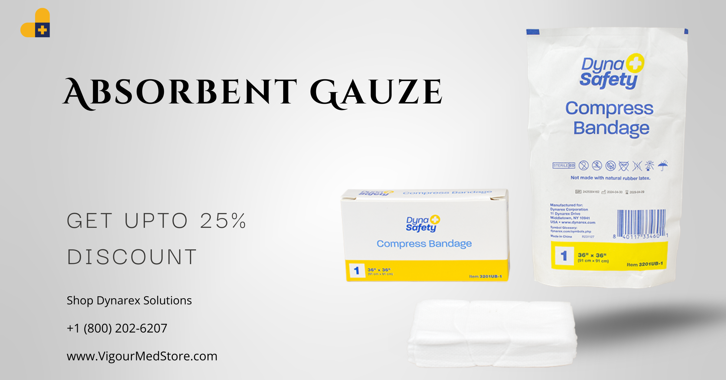 Dynarex Absorbent Gauze: Trusted Wound Care for Clinics and Homes Alike