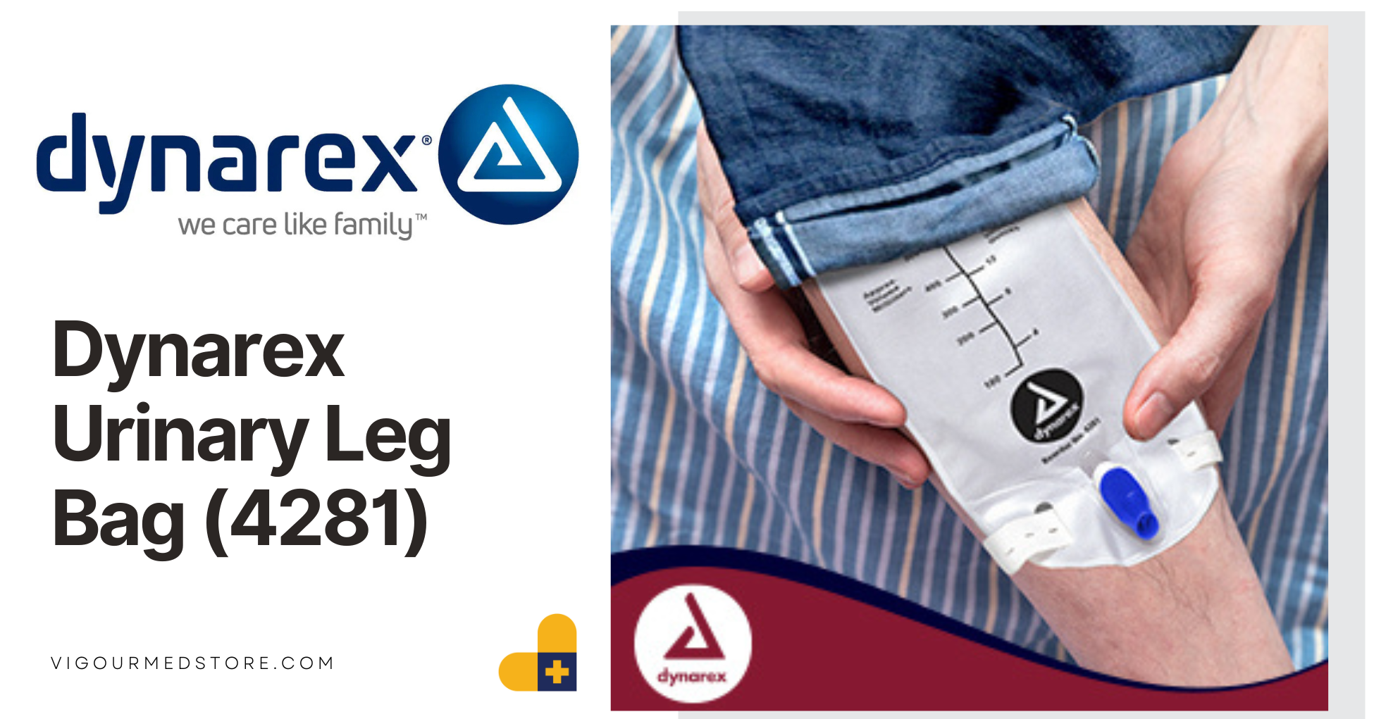 Dynarex Urinary Leg Bag – Reliable, Sterile, and Comfortable Drainage Solution