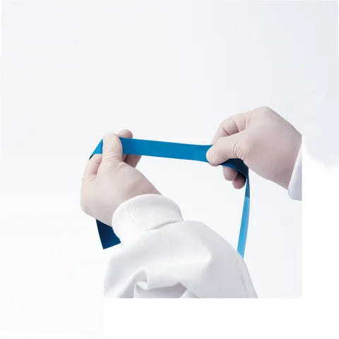 Marketlab-0102-BL Textured LF Tourniquets • 1"W • 25 bands/roll; 4 rolls/case, 1/cs