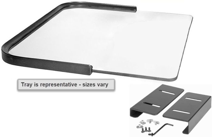 Therafin Tray, Clear, 18W X 16D W/ No BC & Rim