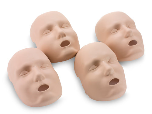 PRESTAN-RPP-JTFACE-4-DS Reemplazo de piel facial para maniquí de mandíbula profesional para adultos, paquete de 4 (piel oscura)