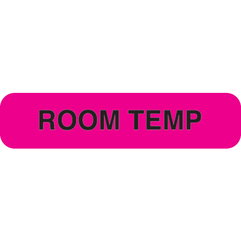 Marketlab-0363 Room Temp Label• Pink, 1000/pk