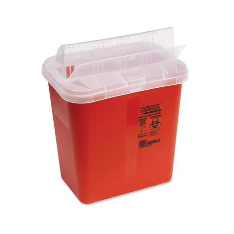 Marketlab-0384 8qt Sharps Container with Open Lid • 10.5"W x 7.25"D x 10"H, 20 /pk