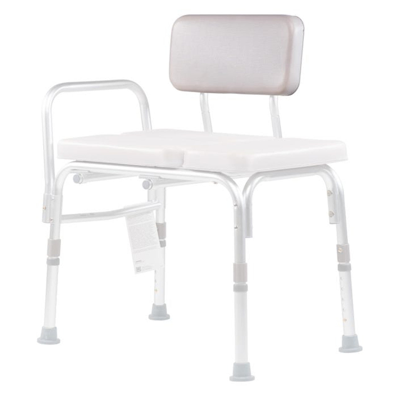 Dynarex-RPSC-05PBS Padded Tub Transfer Bench Seat/Back Rest Pad Gray, 1