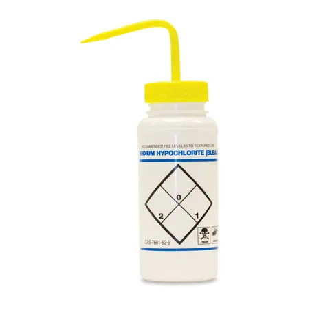 Marketlab-0627 Sodium Hypochlorite Leak-Proof Wash Bottles, 2 /pk