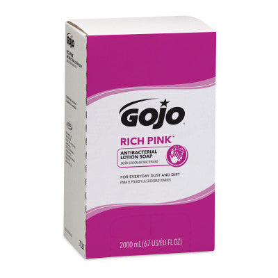 Gojo-7220-04 Rich Pink Antibacterial Lotion Soap (4/cs)