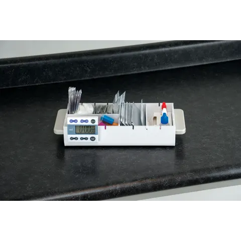 Marketlab-100890 Rapid Test Work Tray • 5.3"W x 12.6"L x 2.5"H, 1/ea