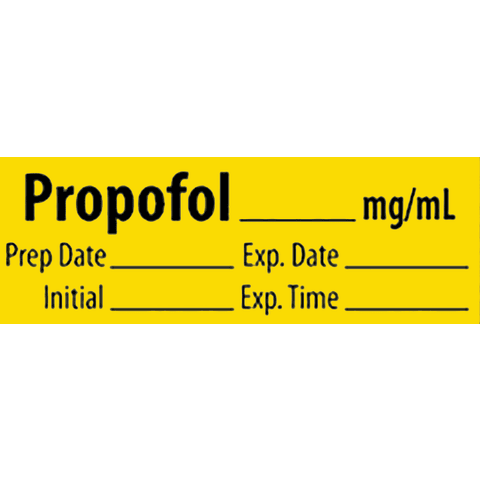 Marketlab-10163-PRE Induction Agent Medication Pre-Cut Labels, 500/roll