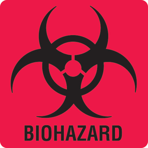 Marketlab Biohazard Warning Labels