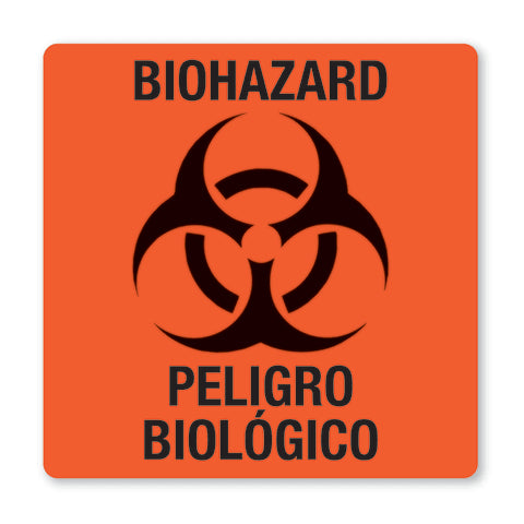 Marketlab Biohazard Warning Labels