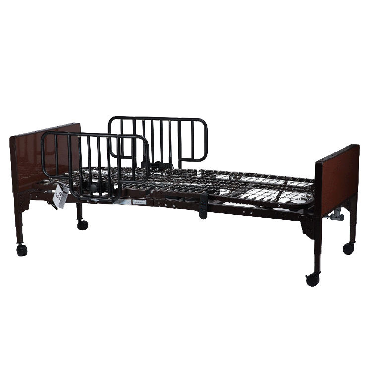 Dynarex-10400-HRTL-Full Electric HC Bed w/Half Rail & Dynarest Tri-Layer Mattress