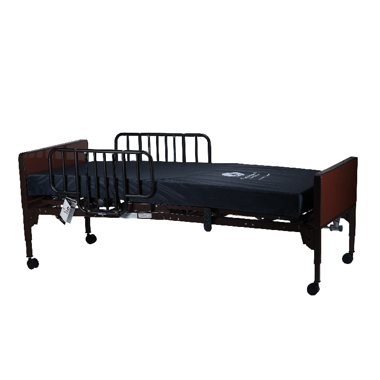 Dynarex-10401-HRTL-Semi Electric Homecare Bed w/ Dynarest Tri-Layer Mattress