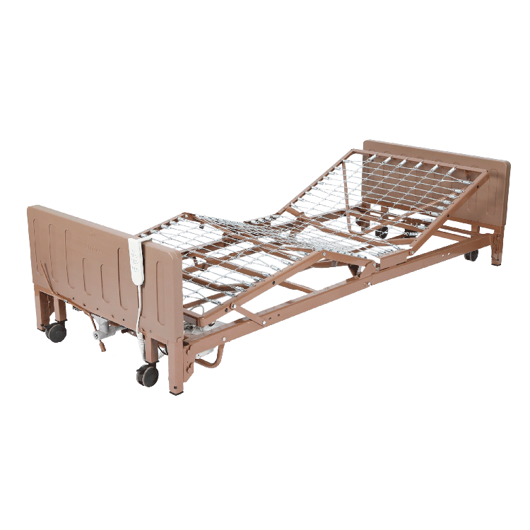 Dynarex-10408-HRMZ 3 Motor Full Electric Hi/Low Homecare Bed w/ Half Rail and M 36"
