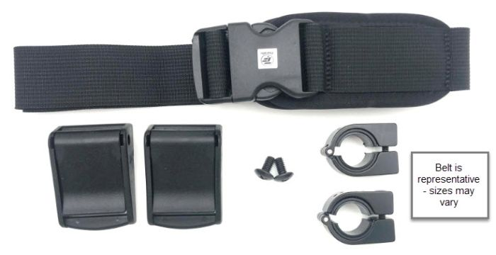 Therafin Belt, 1" Single Pull, Sr Buckle, 5.25L X 1.75H Pads