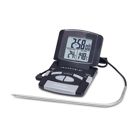 Marketlab-105193 Alarm Therm/Timer with 1 Stainless Steel Probe, 1/ea