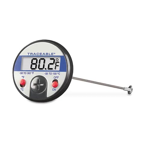 Marketlab-105196 Jumbo-Display Thermometer with 1 Flat-Surface Probe, 1/ea