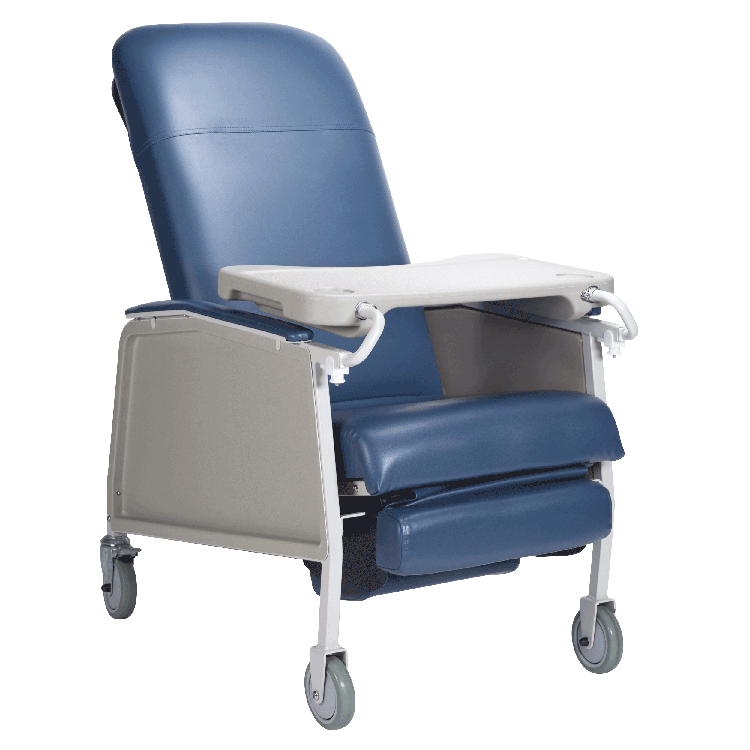 Dynarex-10520 Geri Chair 3-Position Recliner Blueridge (1pc/cs)