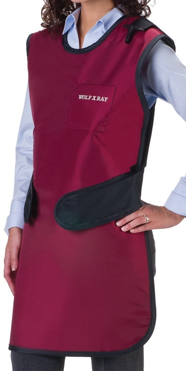 Wolf X-Ray Easy Wrap Apron, Lead Free With Thyroid Collar, 22" x 37"