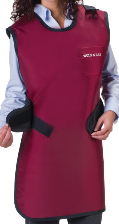 Wolf X-Ray Easy Wrap Apron, Lead Free With Thyroid Collar, 22" x 37"