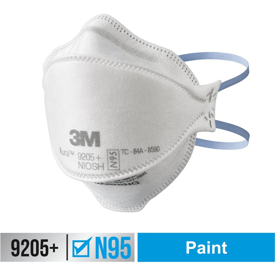 3M™ 9205+ N95 Aura Particulate Disposable Respirator, Foldable
