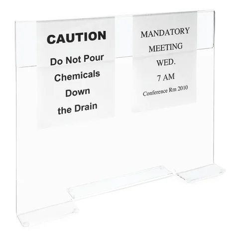 Marketlab-108332 Polycarbonate Splash Guard with Sign Holder, 1/ea