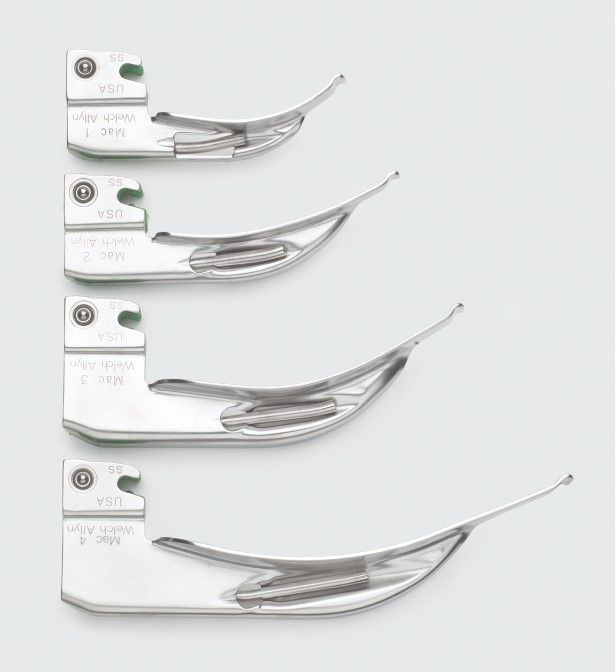 Welch Allyn Miller Fiber Optic Laryngoscope Blade