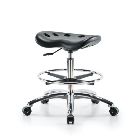 Marketlab-110467 ESD Tractor Stool, Medium Height with Casters, 1/ea
