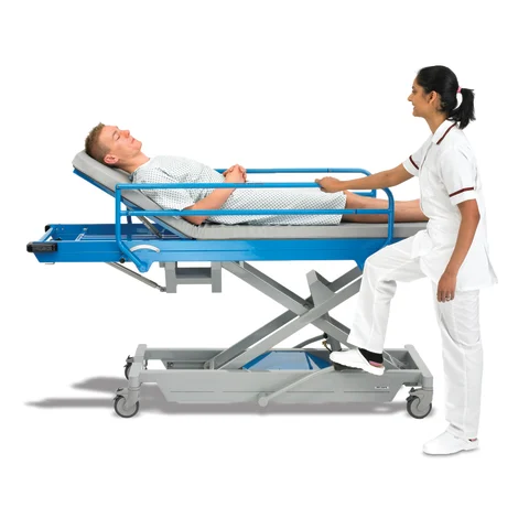 Newmatic Medical/Marketlab MR-Conditional Adjustable-Height Trolleys Adult Adjustable Trolley