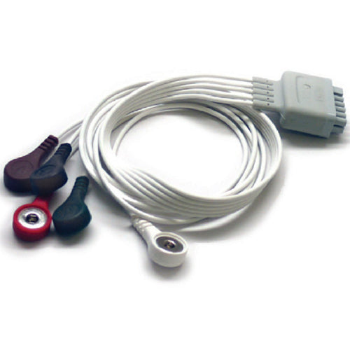 MDPRO-115-032955-00 5 cables, desechables, N/T, AHA, a presión, 24" (paquete de 20)
