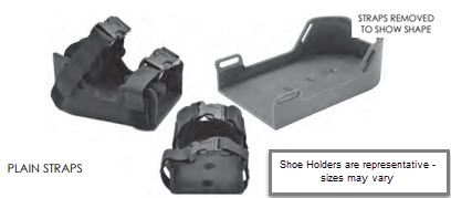 Therafin-30316-Soporte para zapatos, moldeado con correas lisas, extra grande, par