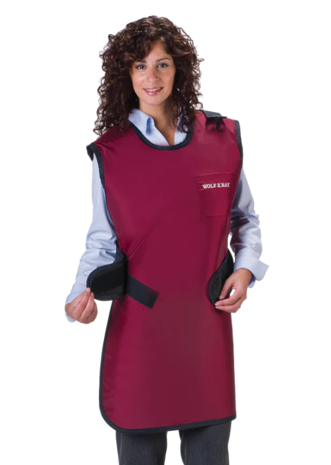 Wolf X-Ray Easy Wrap Apron, .5mm Light Weight Lead with Thyroid Collar