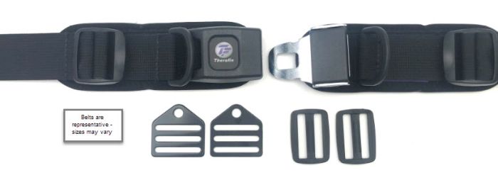 Therafin-60171 Belt, 1.5" Rear Pull, 7.25W X 2.25H Pads W/Metal Clips