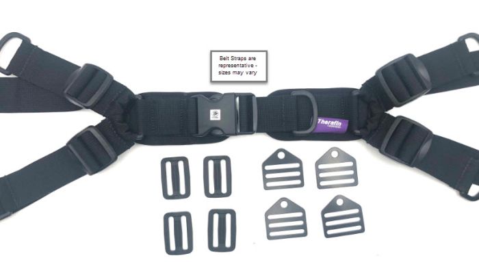 Therafin-60137 Belt, 1.5" Therafit, 4-Point W/Adj Straps, Sr Buckle, 5.25w X 2.25h Pads