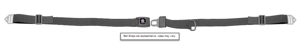 Therafin-33130-Hip Belt, 1.5" Single Front Pull, PB Buckle w/ Clips