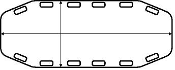 Therafin-32752-Patient Mover, Child Size, 1/4" White HDPE, 54" x 21"