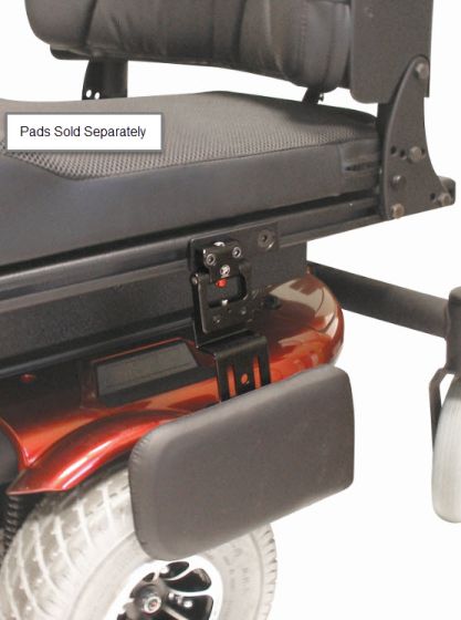 Therafin-30096-Soporte de guía de cadera, Quantum, abatible hacia abajo, par (sin almohadillas)