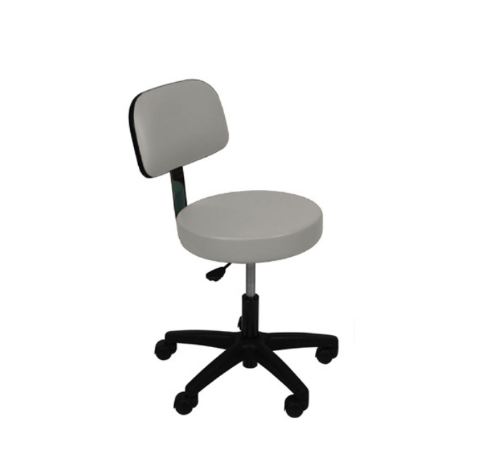 UMF Medical-Ultra Comfort Stool with Back Rest Pneumatic Height Adjustment