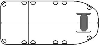 Therafin-32759-Patient Mover, Deluxe w/ Neck Pillow, 1/4" White HDPE, 72" x 32", Bariatric