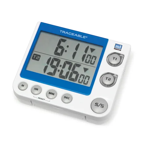 Marketlab-13185 Flashing LED Alert Big-Digit Dual Channel Timer, 1/ea