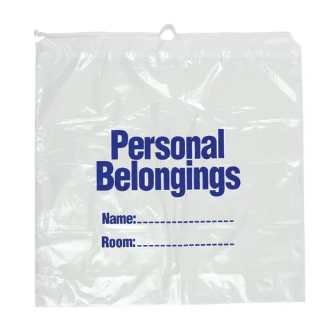 Marketlab-13240 Patient Belongings Bag with Drawstring, 50/pk
