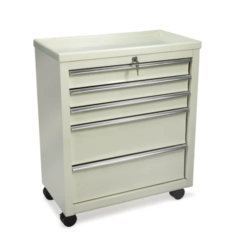 Marketlab-13371 Bedside Cart, 5-Drawer with Key Lock • Three 2.75"D drawers and two 6"D drawers, 1/ea