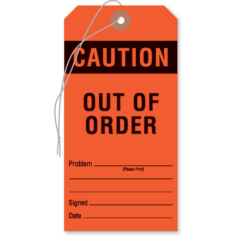 Marketlab-13420 Equipment Tags, 50/pk