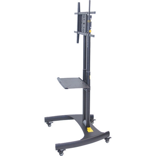 Luxor FP3500 Adjustable Height LCD TV Stand and Rotating Mount with Accessory Shelf