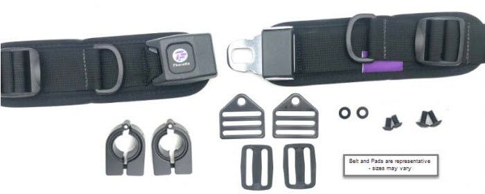 Therafin-60164 Belt, 1" Rear Pull, 6.25W X 1.75H Pads W/Clips & Frame Clamps