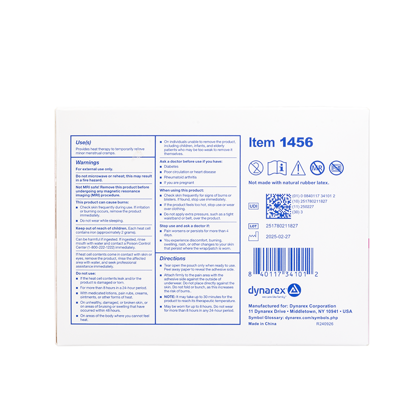 Dynarex CozyTherm - Heating Relief Patch - Menstrual