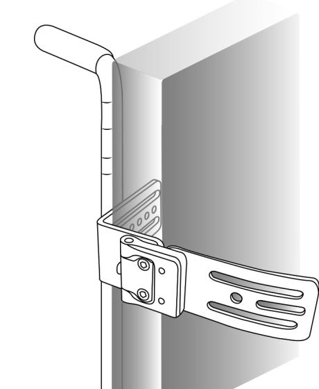 Therafin-32851-Bracket, Extender, Tapped, 2-3/4", Stainless Steel, Black