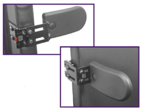 Therafin-32491-LTS Pad, Molded, Curved, 4 x 7 x 1.5 w/ Offset-In Bracket