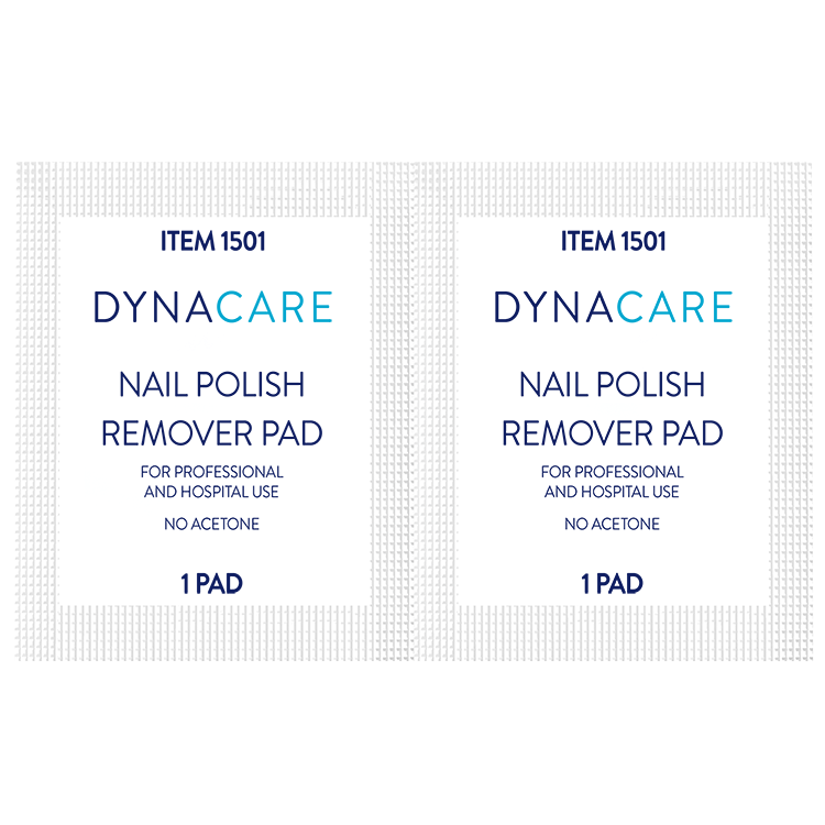 Dynarex-1501 Nail Polish Remover Pads No Acetone (100/Box 10Box/CS)