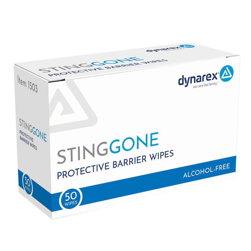 Dynarex-1503 StingGone Protective Barrier Wipes (50/Box 20Box/CS)