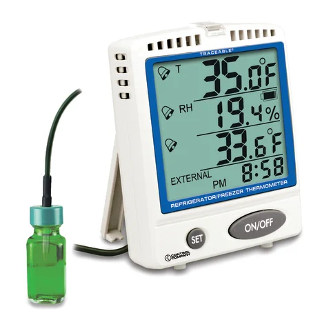 Marketlab-15941 Traceable Memory-Card Refrigerator/Freezer Thermometer, 1/ea
